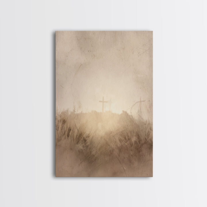 Horizon Of Mercy, Framed Canvas Print, Christian Wall Art, Christian Art Canvas, Abstract Christian Art, Christian Gift, Christian Art Prin