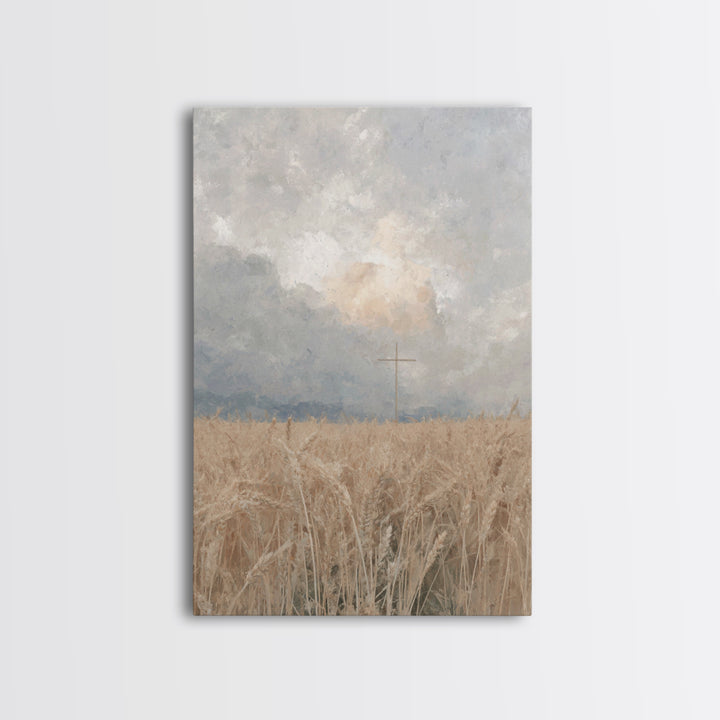 Golden Covenant | Framed Canvas Print | Christian Art Canvas | Christian Wall Art | Subtle Christian Art | Christian Gift | Christian Paint