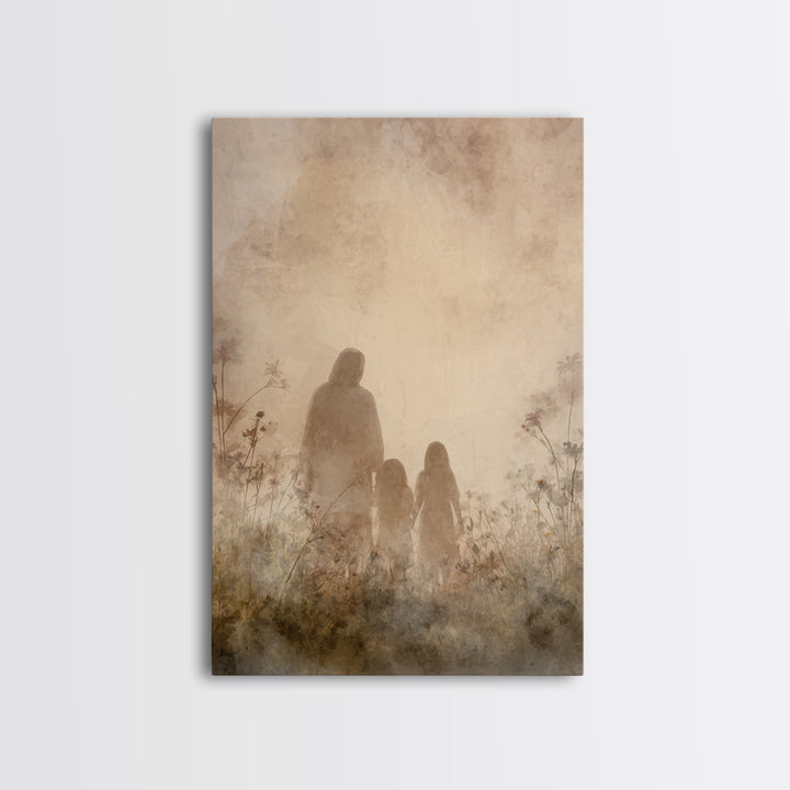 Path Of Grace | Framed Canvas Print | Christian Wall Art | Christian Art Canvas | Abstract Christian Art | Christian Gift | Christian Decor