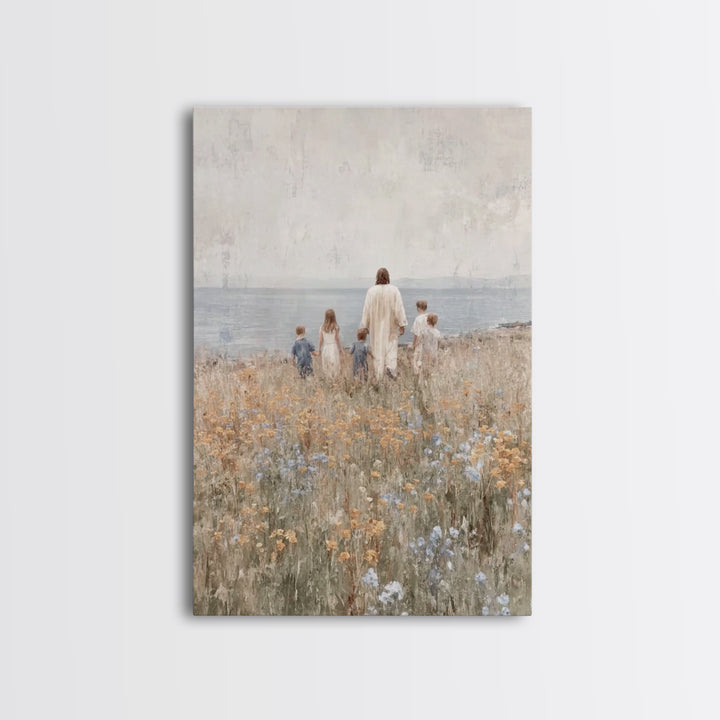 Dawn Of Grace – Framed Canvas Print – Christian Art Canvas – Jesus Painting – Christian Wall Art – Christmas Art – Christian Gift Ideas – P