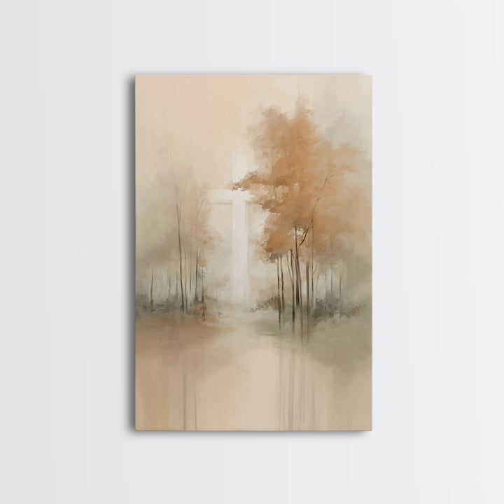 Cross Of Light – Framed Canvas Print – Christian Wall Art – Minimalist Christian Art – Christian Art Canvas – Christian Painting – Christia