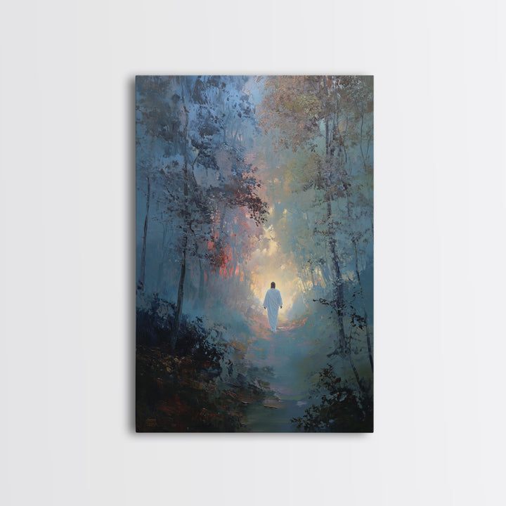 Walk Of Mercy – Framed Canvas Print – Christian Wall Art – Jesus Painting – Christian Art Canvas – Modern Christian Art – Christian Paintin