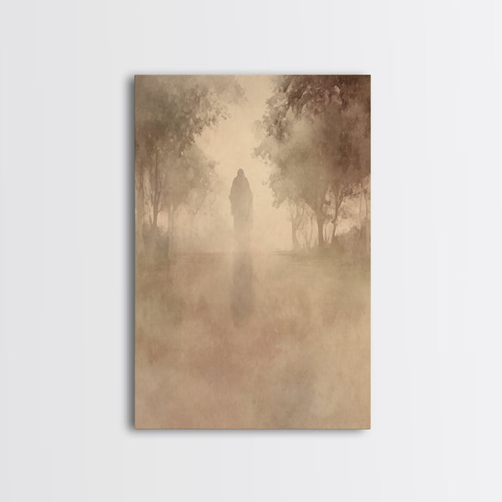 Quiet Redemption – Framed Canvas Print – Christian Wall Art – Jesus Painting – Christian Art Canvas – Vintage Christian Art – Subtle Christ