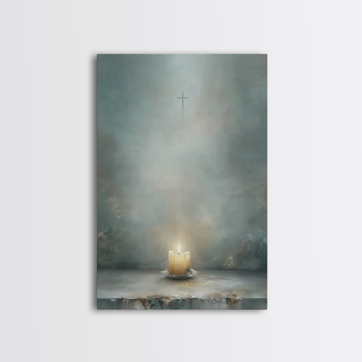 Star of Promise | Framed Canvas Print | Christian Wall Art | Christmas Art | Christian Decorations | Christian Christmas Decor | Christian
