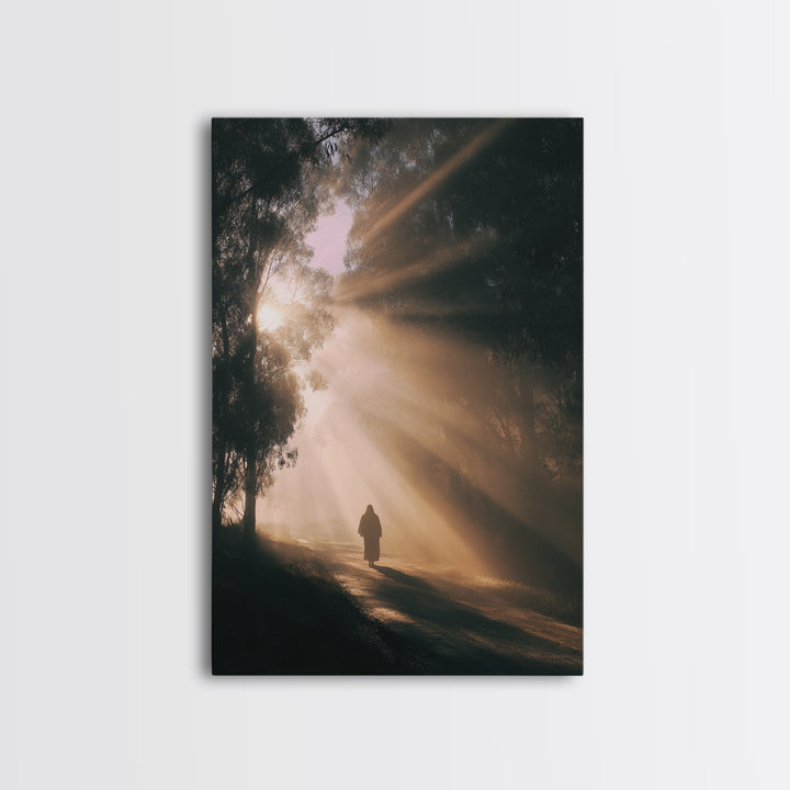 Quiet Meadow – Framed Canvas Print – Christian Art Canvas – Christian Painting – Subtle Christian Art – Christian Wall Art – Christmas Art