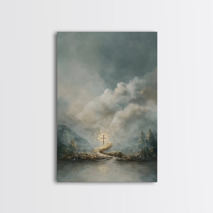 Path Of Glory – Framed Canvas Print – Christian Wall Art – Christian Art Canvas – Christian Paintings – Moody Christian Art