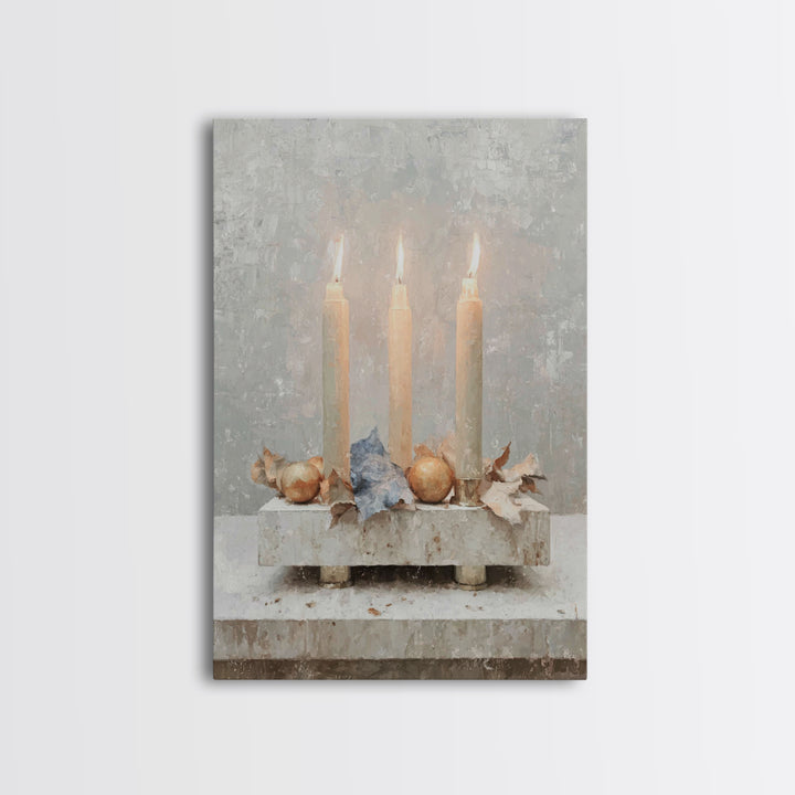 Threefold Blessing - Framed Canvas Print - Christian Christmas Art - Christmas Art - Christian Art Canvas - Christian Decor - Christian Wal