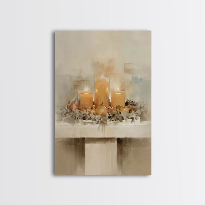 Advent Gathering - Framed Canvas Print - Christian Christmas Art - Christian Art Canvas - Christian Decor - Christmas Art - Christian Wall