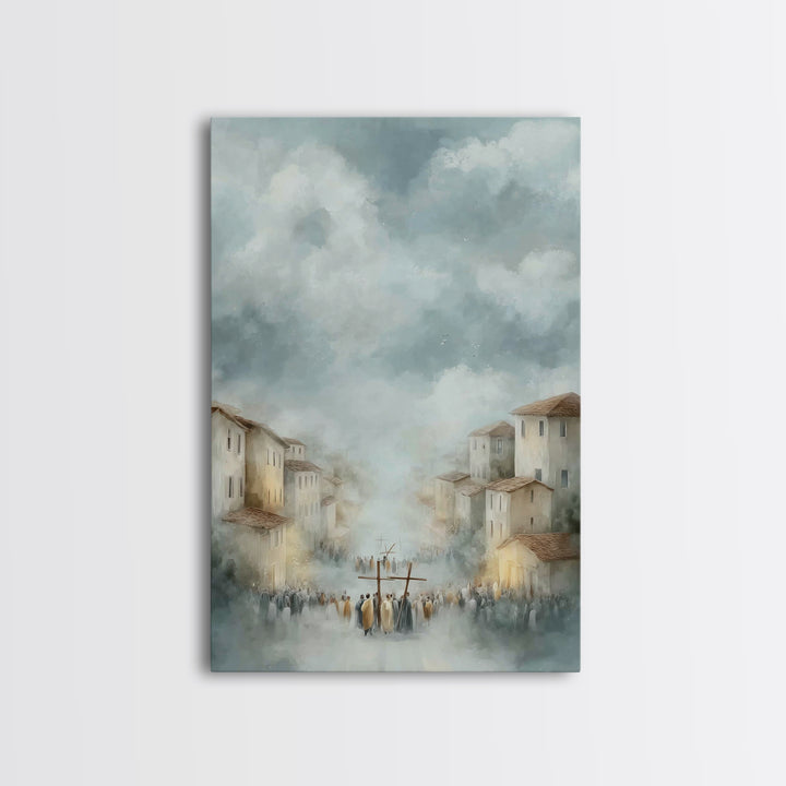 Valley Of Witness – Framed Canvas Print – Christian Art Canvas – Christian Wall Art – Modern Christian Painting – Christian Gift – Unique C