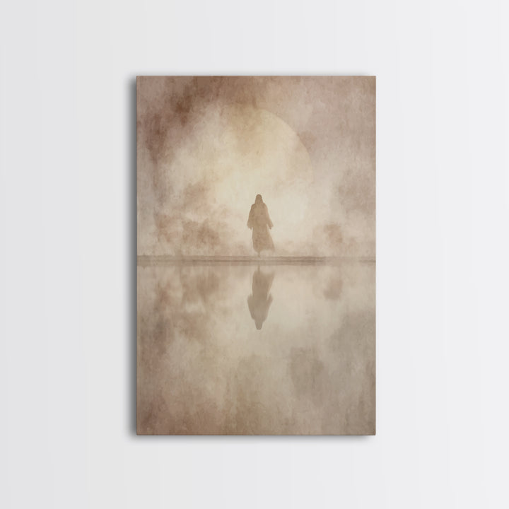 Sacred Horizon – Framed Canvas Print – Jesus Painting – Christian Wall Art – Christian Art Canvas – Christian Gift – Christian Decor