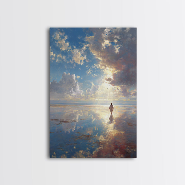 Radiant Promise | Framed Canvas Print | Christian Wall Art | Christian Art Canvas | Christian Gift | Jesus Painting | Christian Decor