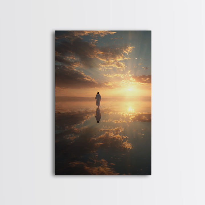 Celestial Path – Framed Canvas Print – Christian Art Canvas – Christian Wall Art – Christian Decor – Jesus Painting – Christian Gift