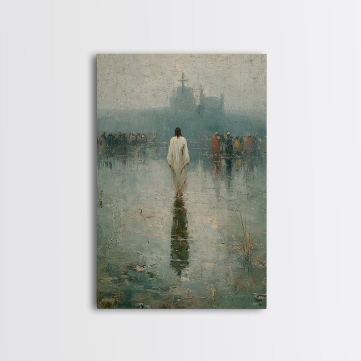 Silent Majesty, Framed Canvas Print, Christian Art Canvas, Christian Wall Art, Christian Gift, Jesus Painting, Christian Decor