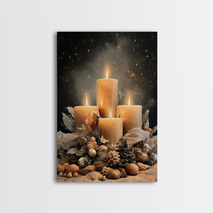Gifts Of Illumination - Framed Canvas Print - Christian Art Canvas - Christian Decor - Christian Christmas Art - Christian Wall Art - Chris