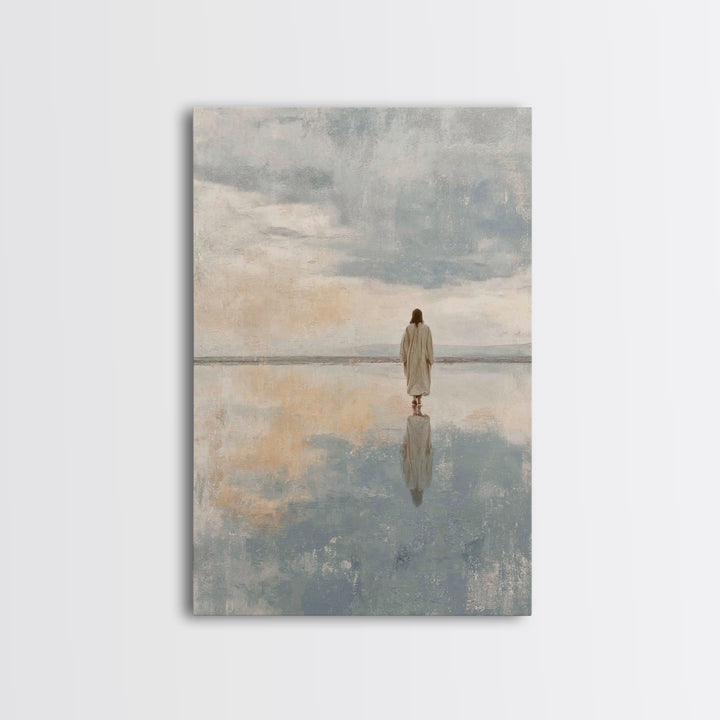 Calm Reverence | Framed Canvas Print | Christian Decor | Christian Art Canvas | Christian Gift | Christian Wall Art | Jesus Painting