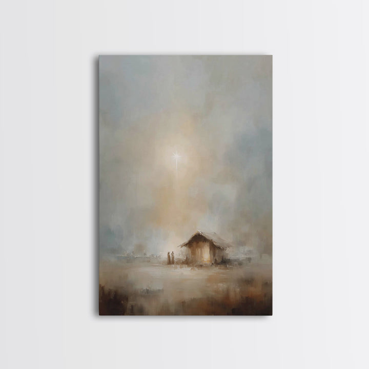 Bethlehem Peace, Framed Canvas Print, Christian Art Print, Christmas Wall Art, Christian Christmas Art, Christian Gift Ideas, Jesus Art Pri