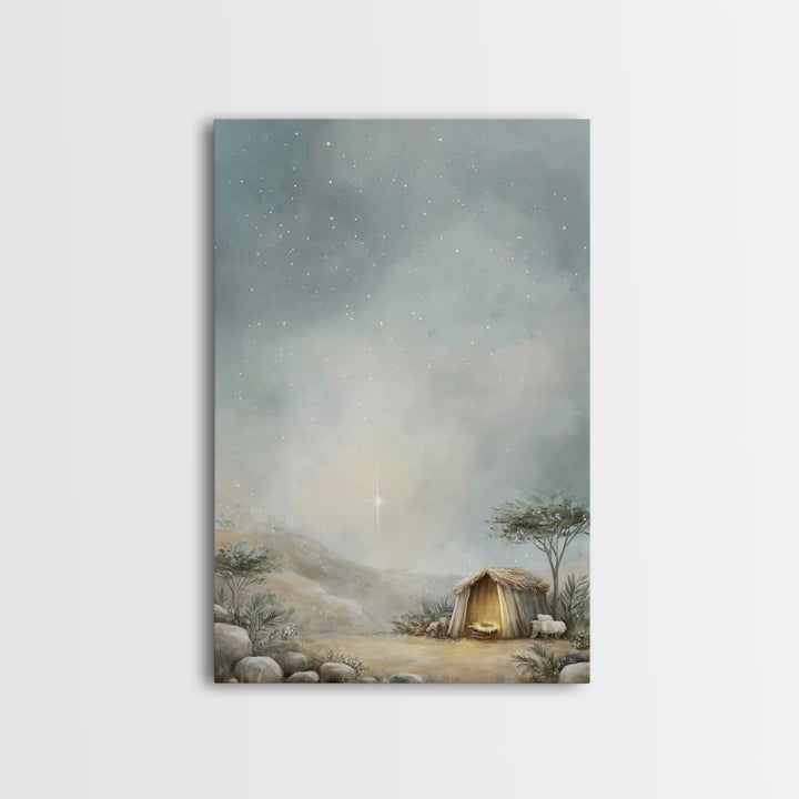 Star of Mercy | Framed Canvas Print | Christian Art Canvas | Christian Wall Art | Christmas Wall Art | Christian Gift Ideas | Jesus Christm