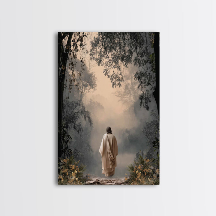The Wandering Light – Framed Canvas Print – Christian Wall Art – Jesus Painting – Modern Christian Art – Subtle Christian Art – Christian D