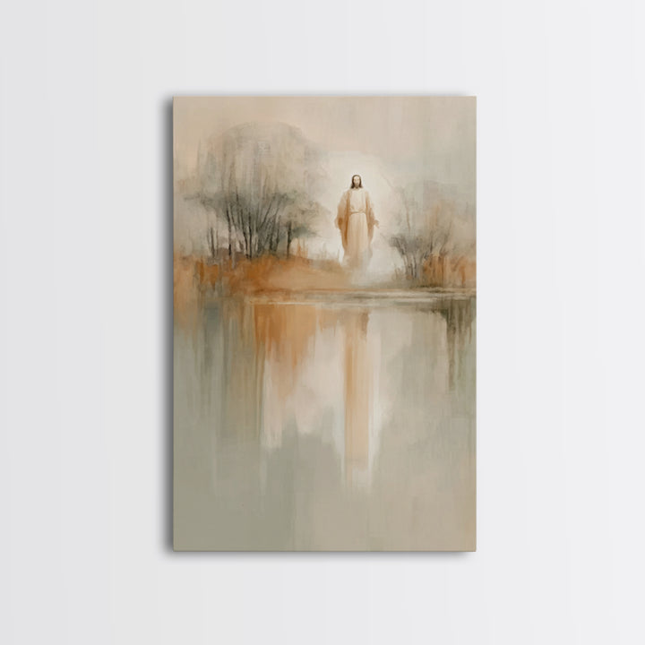 Radiant Messiah – Framed Canvas Print – Christian Wall Art – Jesus Painting – Vintage Christian Art – Christian Art Canvas – Christian Chri