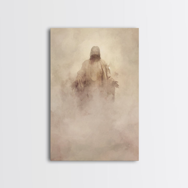 Eternal Presence – Framed Canvas Print – Christian Wall Art – Christian Art Canvas – Abstract Christian Art – Moody Christian Art – Jesus P