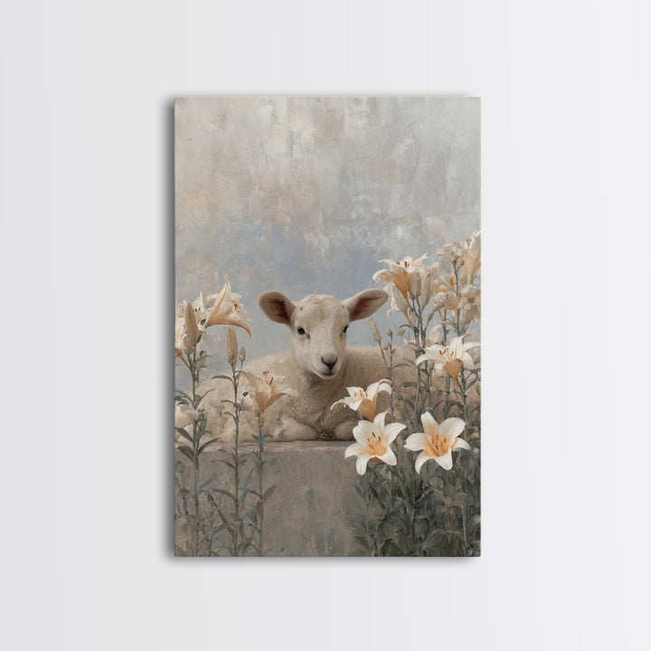 Graceful Meadow – Framed Canvas Print – Christian Wall Art – Subtle Christian Art – Christian Art Canvas – Christian Art Gift – Christian D