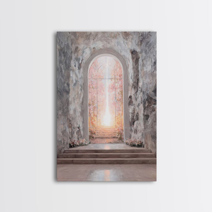 Gate Of Dawn – Framed Canvas Print – Christian Wall Art – Large Christian Art – Christian Art Canvas – Subtle Christian Art – Christian Dec