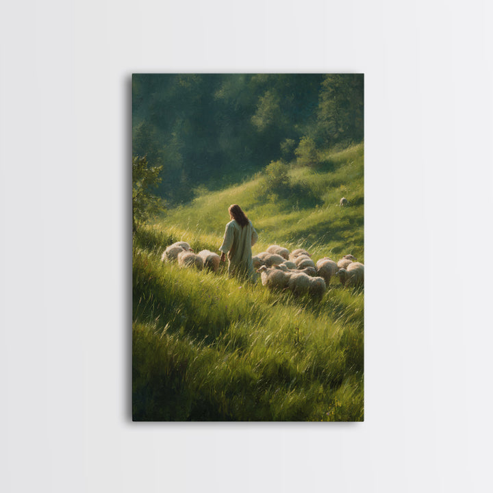 Fields Of Mercy – Framed Canvas Print – Jesus Art Print – Christian Wall Art – Christian Art Canvas – Modern Christian Painting – Christian