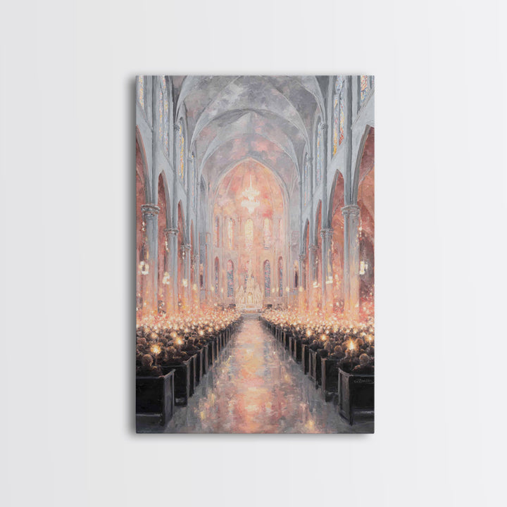 Radiant Nativity – Framed Canvas Print – Christian Art Canvas – Framed Christian Art – Christian Wall Art – Christmas Wall Art – Vintage Ch