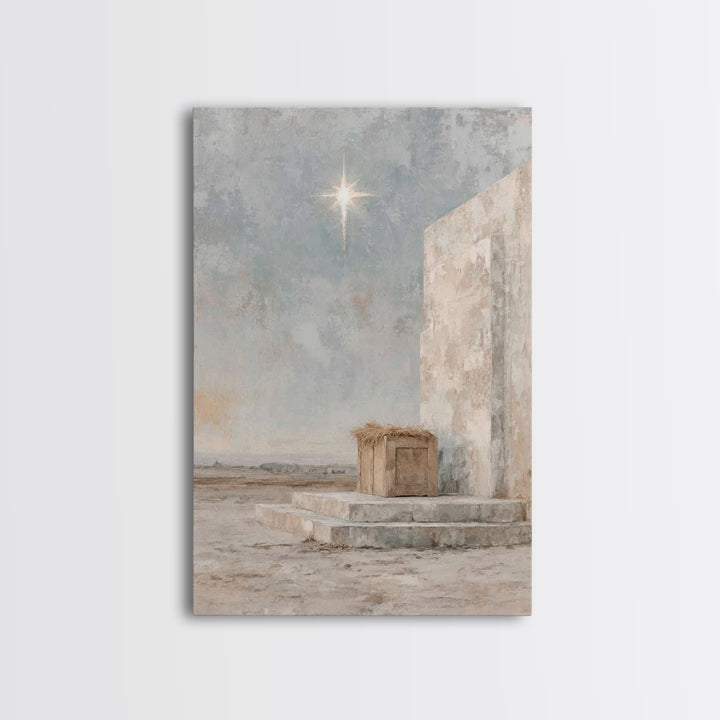 Heavenly Child – Framed Canvas Print – Jesus Christmas Art – Christian Art Canvas – Christian Wall Art – Christmas Canvas Wall Art