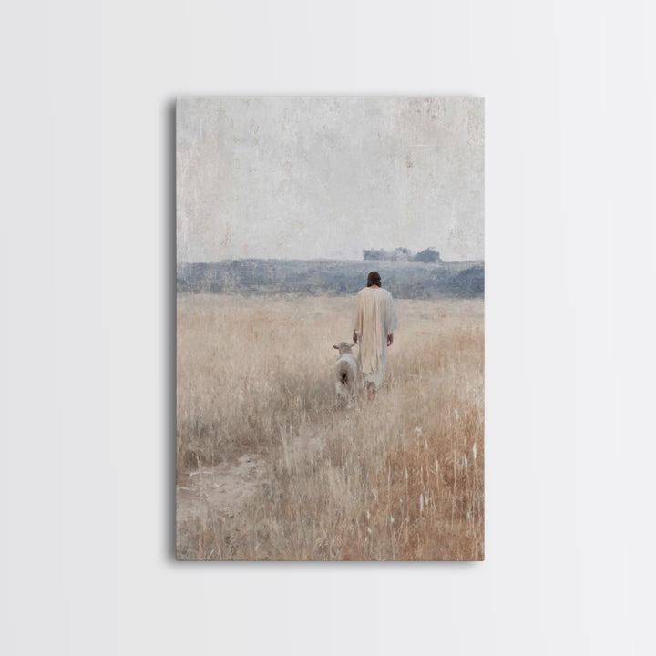 Fields of Peace – Framed Canvas Print – Christian Art Canvas – Christian Painting – Christian Wall Art – Subtle Christian Art