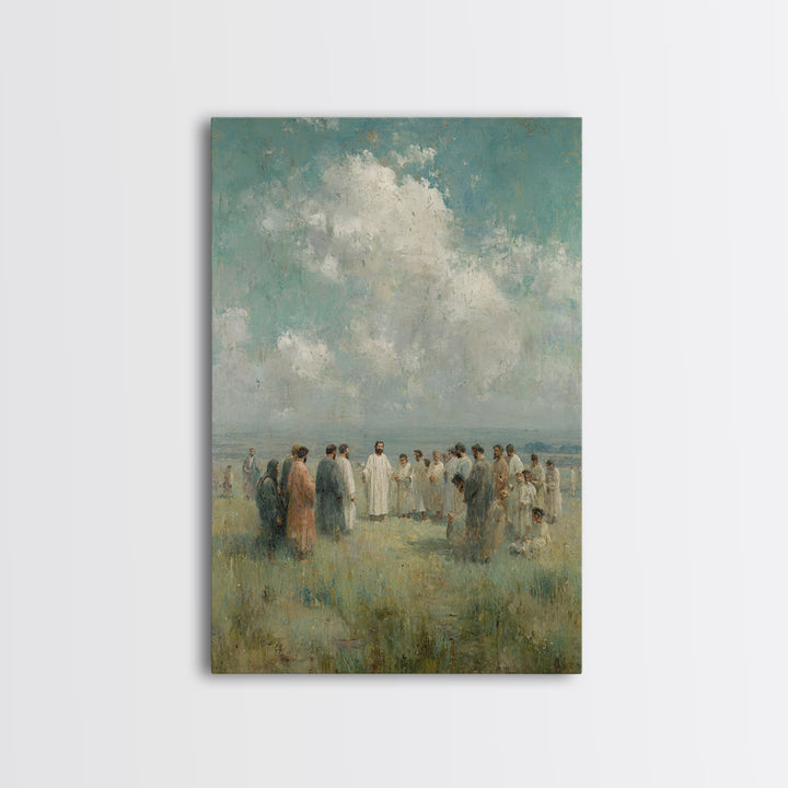 Fields Of Faith – Framed Canvas Print – Christian Wall Art – Christian Art Canvas – Jesus Painting – Christian Christmas Art – Subtle Chris
