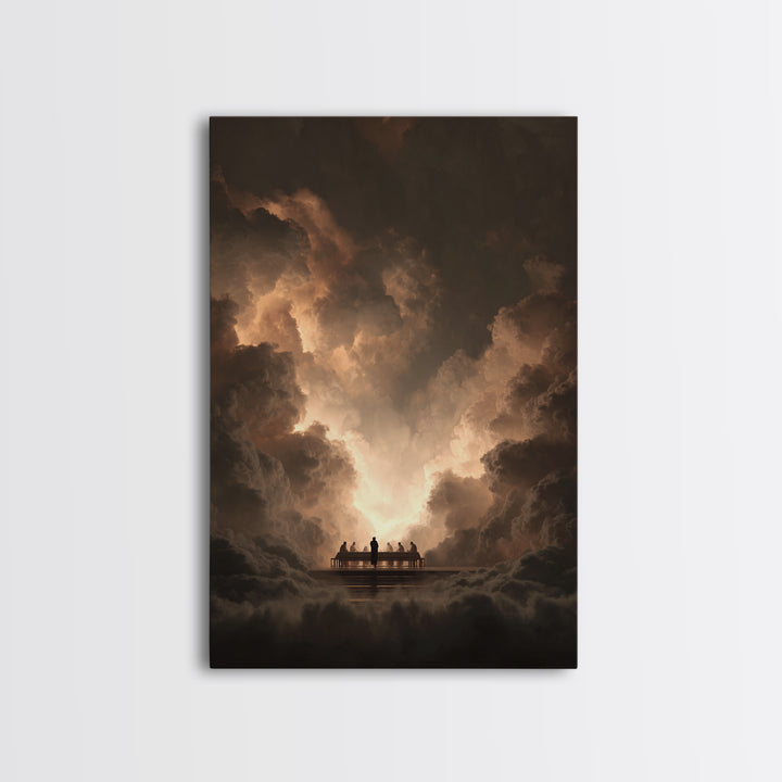 Eternal Table – Framed Canvas Print – Christian Art Canvas – Modern Christian Art – Jesus Painting – Christian Wall Art – Christmas Art