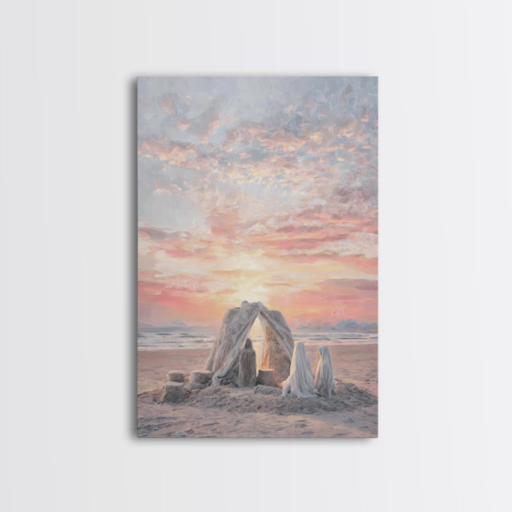 Sunrise Promise – Framed Canvas Print – Christian Art – Jesus Painting – Christian Art Canvas – Christian Wall Art – Christian Christmas Ar