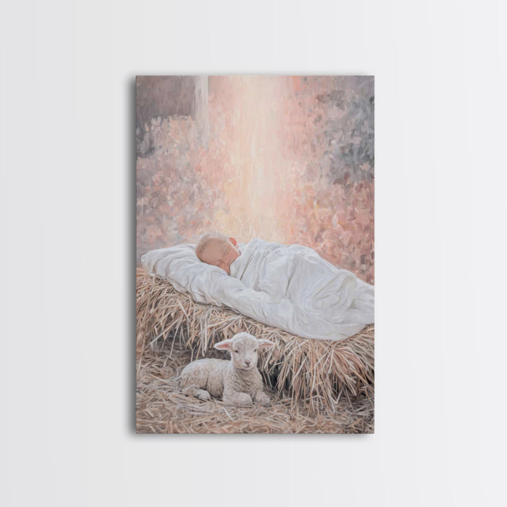 Radiant Holy Dawn – Framed Canvas Print – Christian Wall Art – Modern Christian Art – Jesus Christmas Art – Christmas Art Prints – Christia