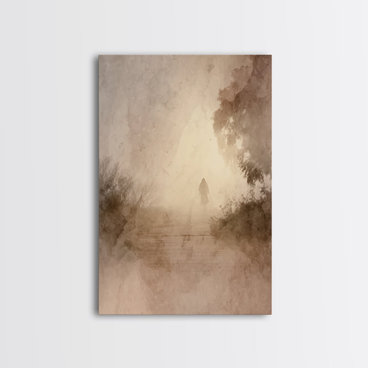 Walk Into Glory – Framed Canvas Print – Christian Art Canvas – Christian Wall Art – Jesus Painting – Subtle Christian Art – Christian Decor