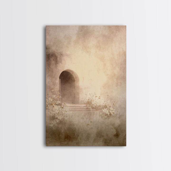 Quiet Redemption – Framed Canvas Print – Christian Art Canvas – Christian Wall Art – Jesus Painting – Subtle Christian Art