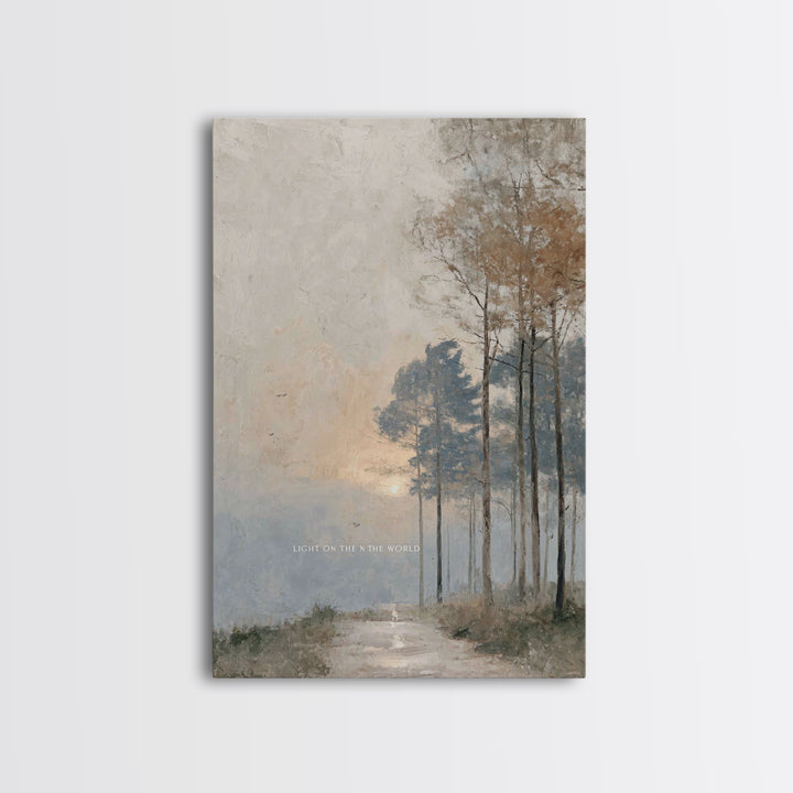 Dawn Of Hope – Framed Canvas Print – Christian Wall Art – Subtle Christian Art – Christian Art Canvas – Minimalist Christian Art – Christia