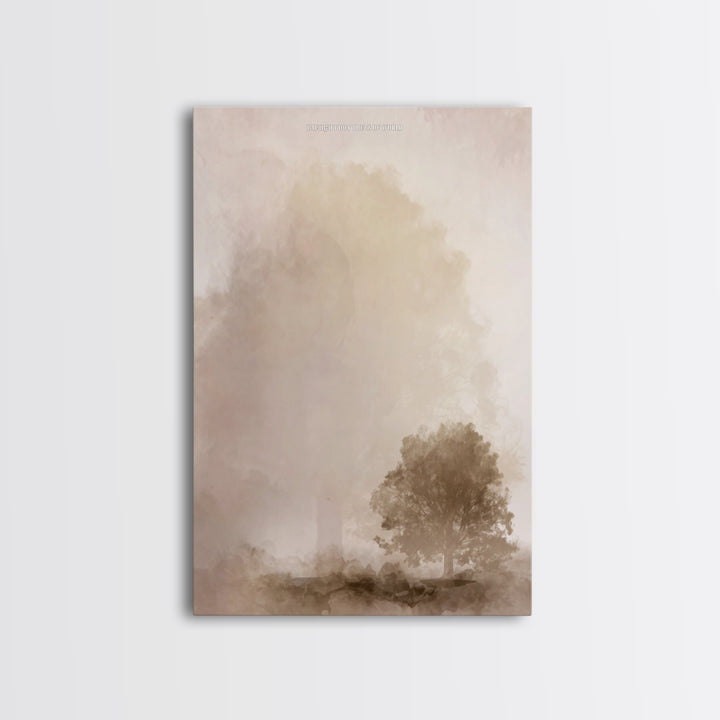 Eternal Light Tree – Framed Canvas Print – Christian Art Canvas – Christian Wall Art – Subtle Christian Art – Christian Art Work – Christia