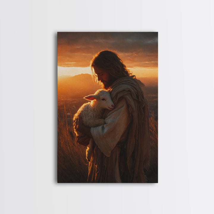Paths Of Faith | Framed Canvas Print | Christian Wall Art | Jesus Painting | Large Christian Painting | Christian Decoration