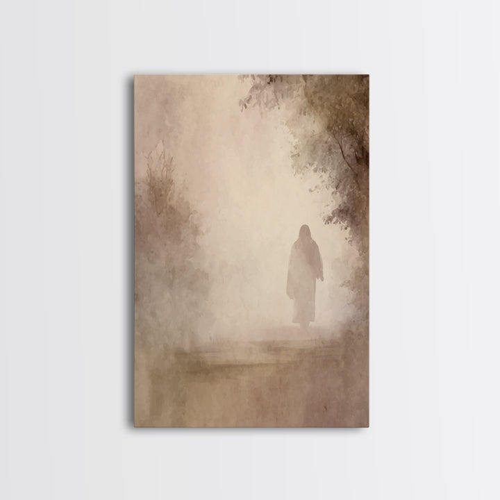 Light Of Eternity – Framed Canvas Print – Christian Wall Art – Christian Art Canvas – Jesus Painting – Subtle Christian Art – Christian Gif