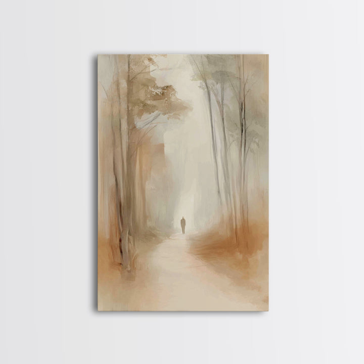 Hallowed Journey – Framed Canvas Print – Christian Art Canvas – Minimalist Christian Art – Christian Wall Art – Jesus Painting – Christian
