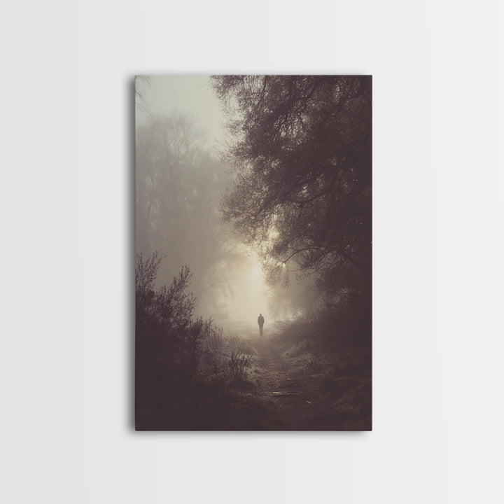 Silent Dawn – Framed Canvas Print – Moody Christian Art – Christian Art Canvas – Christian Wall Art – Jesus Painting – Christian Decoration