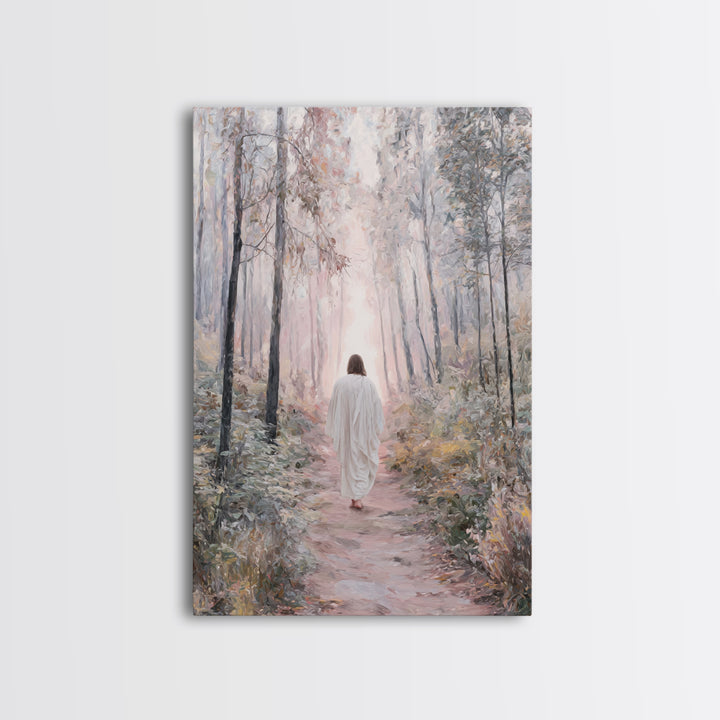 Path Of Grace – Framed Canvas Print – Christian Wall Art – Christian Art Print – Jesus Painting – Modern Christian Art – Christian Gift