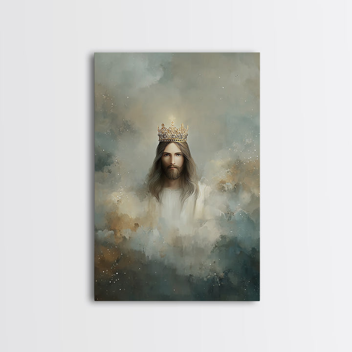 Crowned Glory – Framed Canvas Print – Jesus Art Print – Christian Wall Art – Christian Art Canvas – Christian Art – Unique Christian Art