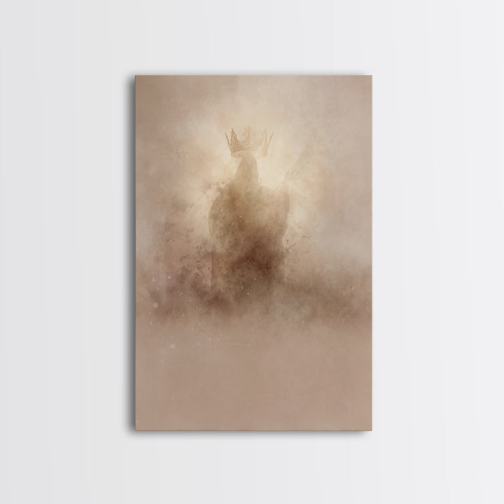 Radiant King Glory - Framed Canvas Print - Jesus Painting - Christian Wall Art - Christian Art Canvas - Christmas Art - Christian Gifts - F