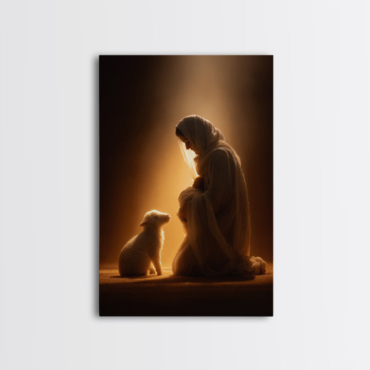Everlasting Peace - Framed Canvas Print - Christian Wall Art - Christian Art Canvas - Jesus Painting - Christian Decor - Christmas Art - Fa