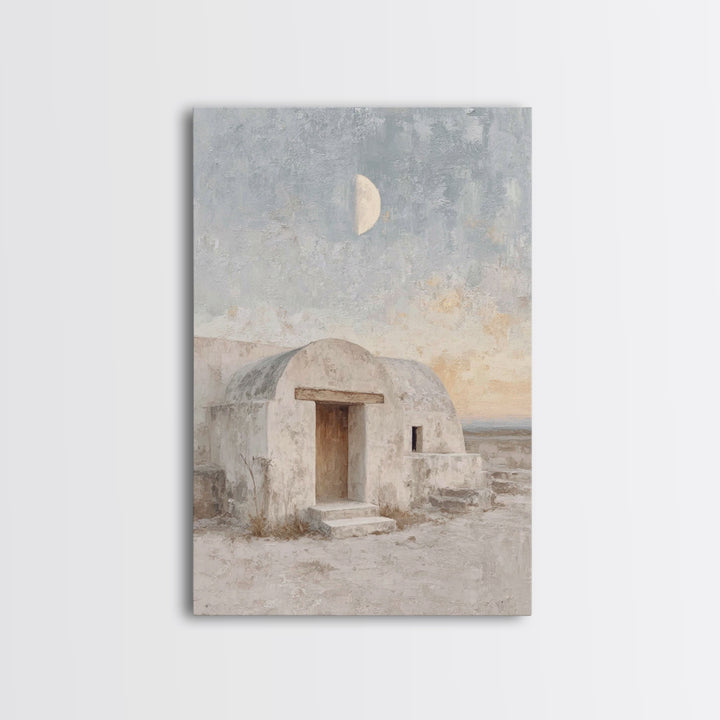 Desert Dwelling Hope, Framed Canvas Print, Christmas Art, Christian Wall Art, Christian Art Canvas, Christian Christmas Art, Christian Gift