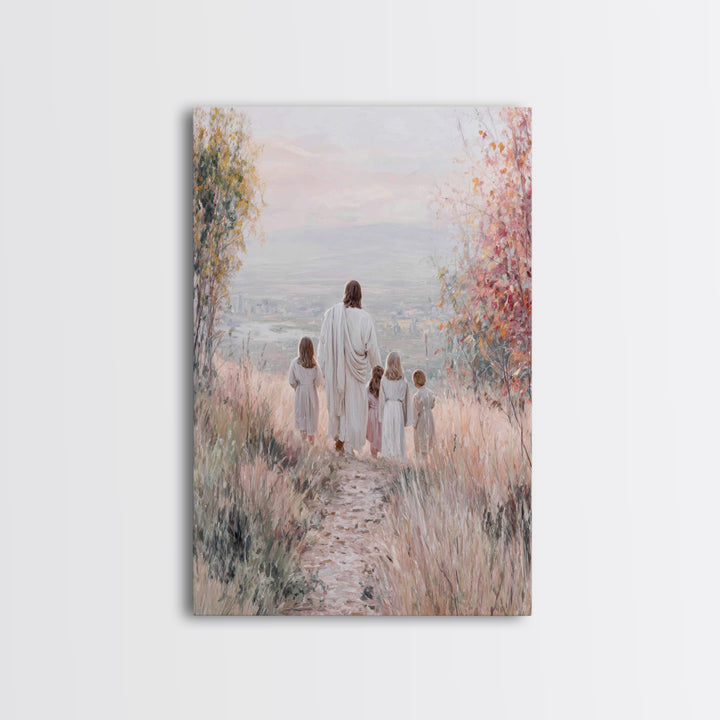 Path Of Mercy – Framed Canvas Print – Christian Wall Art – Christian Art Canvas – Jesus Painting – Christian Decor – Christmas Art