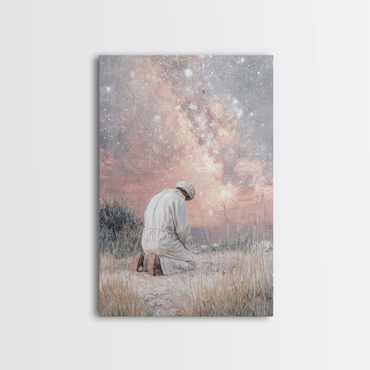 Pastures Of Grace – Framed Canvas Print – Christian Art Canvas – Vintage Christian Art – Christian Wall Art – Moody Christian Art – Christi