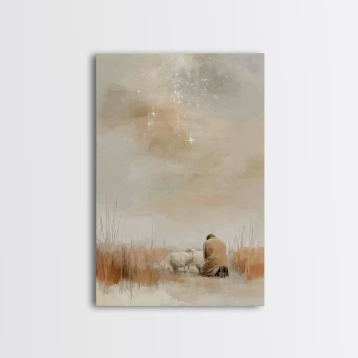 Quiet Mercy – Framed Canvas Print – Christian Art Canvas – Christian Wall Art – Subtle Christian Art – Christian Painting – Christian Chris